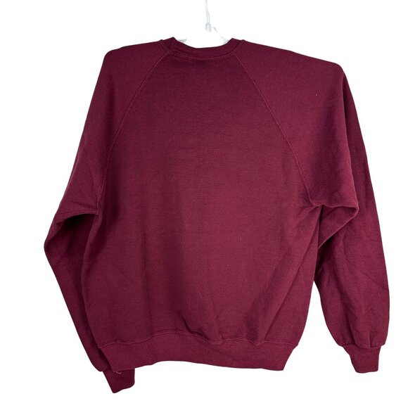 Maroon Jerzees XL Sweatshirt With Floral Quilted Star Pattern - Picture 2 of 4